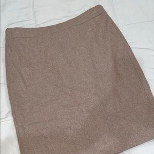 Tan Wool Blend J. Crew Women's Pencil Skirt